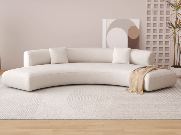 YA02-009 現代奶油風弧形沙發