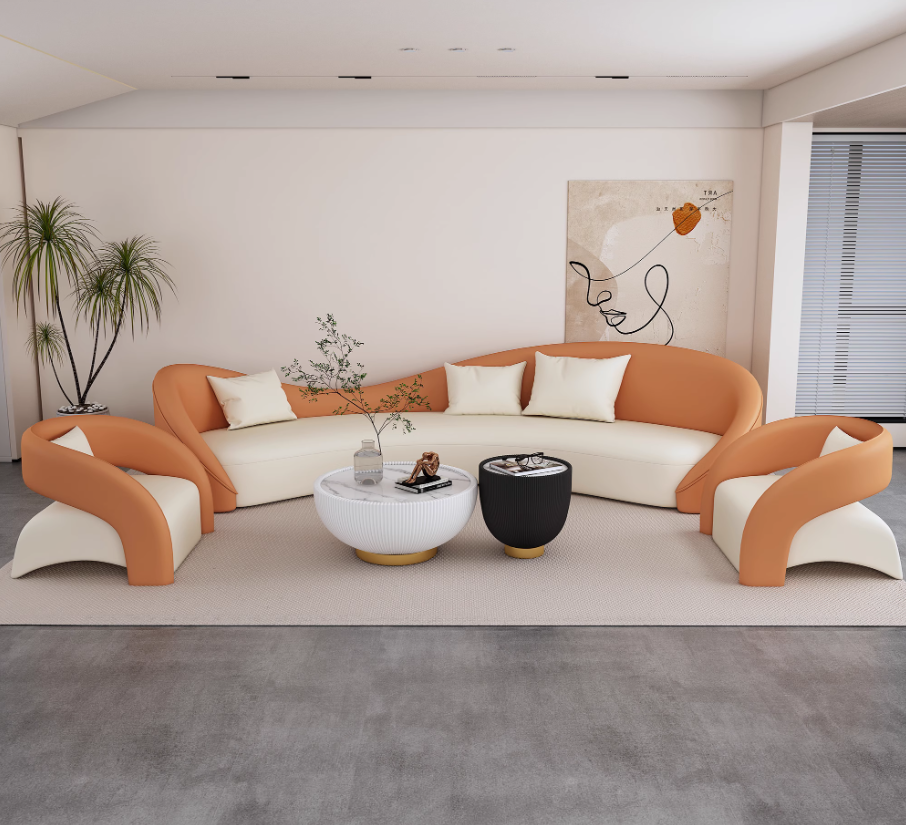 YA02-003 奶油風多人沙發