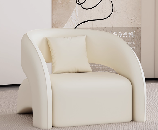 YA01-002奶油風單人沙發
