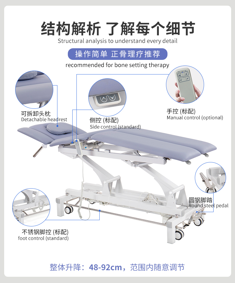 電動(dòng)舒適按摩理療床