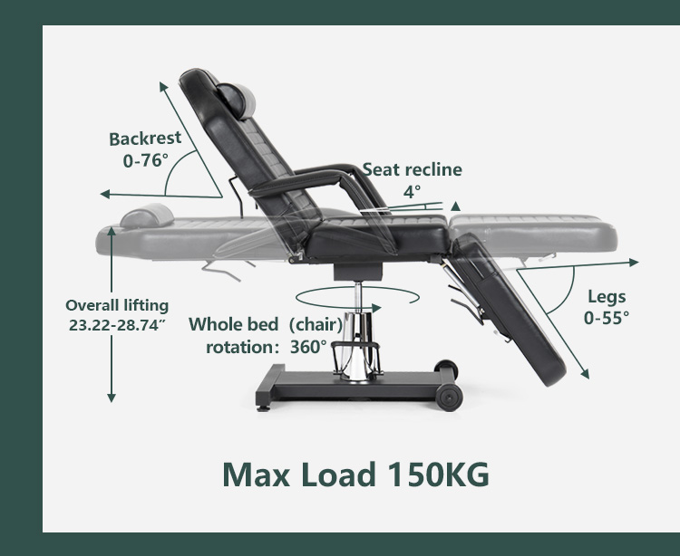 液壓泵紋身按摩床